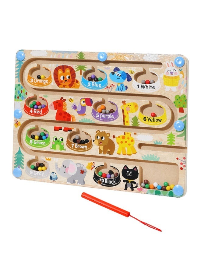 موردلي ألعاب تعليمية ألعاب مونتيسوري تنسيق اليد والعين ألعاب أطفال للأولاد والبنات مكعبات بناء تدريب بأطراف الأصابع مغناطيسات مطابقة الأرقام والألوان هدية عيد ميلاد ألعاب تعليمية للتلاعب الدقيق للأطفال من سن 4 إلى 6 سنوات - Image 1